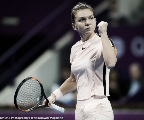 WTA Doha: Simona Halep ousts Catherine Bellis before withdrawing due to foot injury