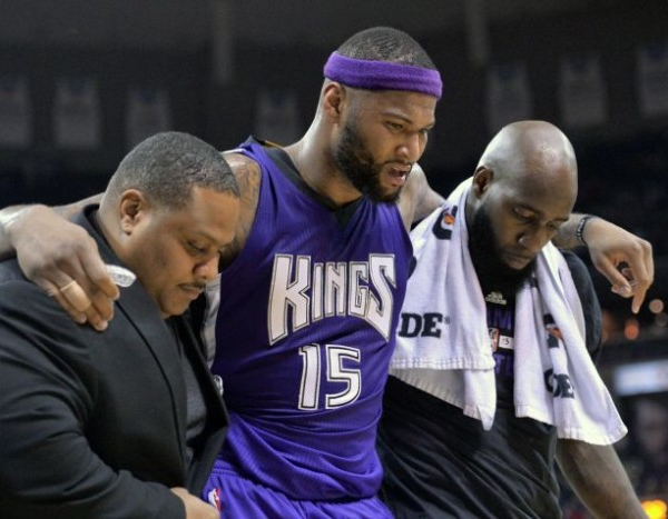 Sacramento Kings Center DeMarcus Cousins Suffers Sprained Left Ankle; Listed As Day-to-Day
