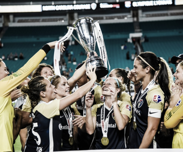The North Carolina Courage top Olympique Lyonnais Women to win the inaugural ICC Women's Tournament