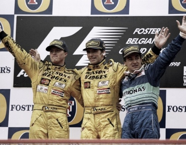 GP Bélgica de 1998: la última de Damon Hill; entre la lluvia y el caos