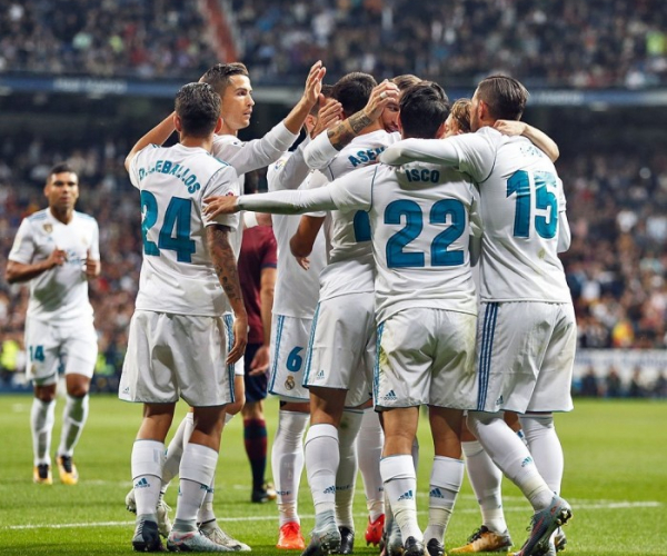 Il Real ne fa tre all'Eibar e mantiene il distacco dal Barcellona, Ronaldo di nuovo a secco