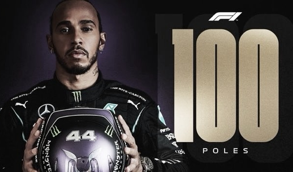 Lewis Hamilton diz não acreditar que fez a pole de número 100: "Nunca imaginei que chegaria a este número"