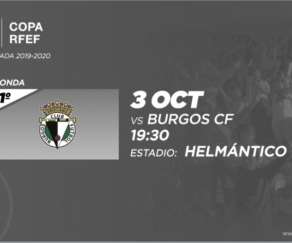 Horario confirmado para el Salamanca CF - Burgos de Copa Federación