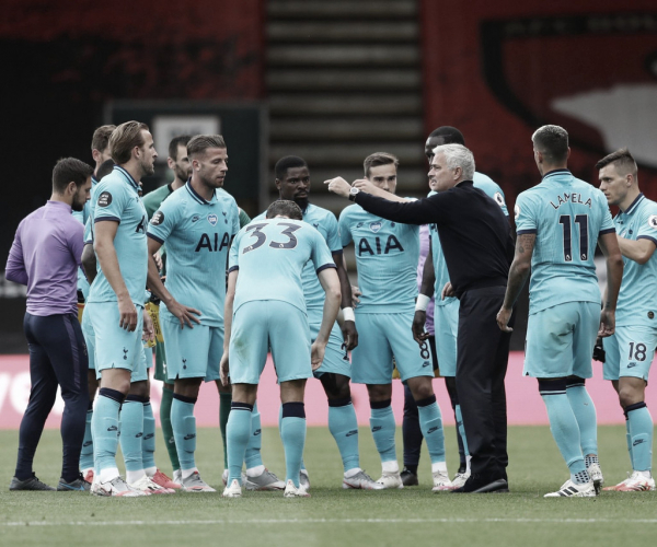Mourinho acredita que faltou 'nitidez' no ataque do Tottenham em empate com Bournemouth 