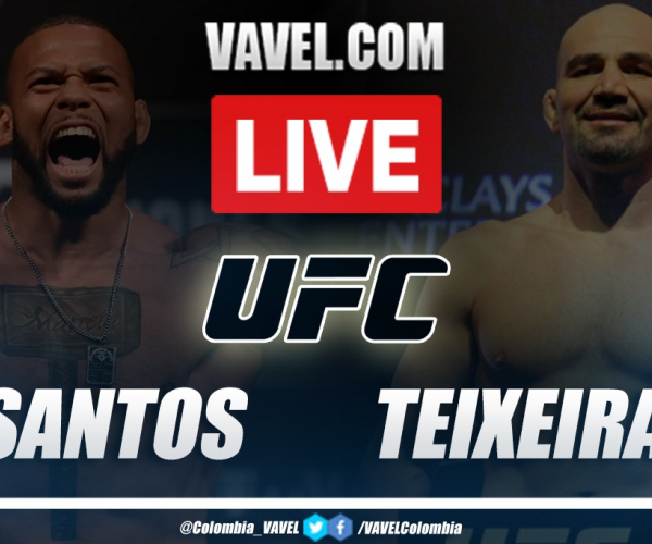 Resumen y resultado: Thiago Santos vs Glover Teixeira en UFC Vegas 13