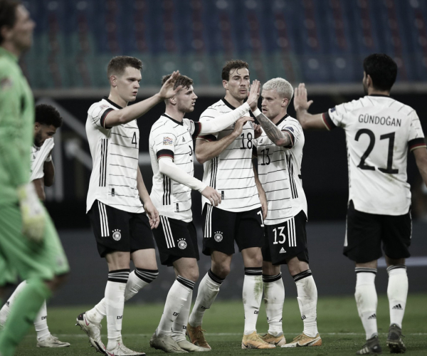 Com
dois gols de Timo Werner, Alemanha vira sobre Ucrânia e fica perto da classificação
