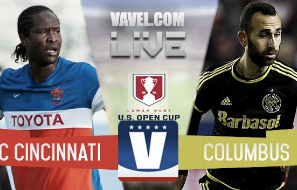 Result and Goals FC Cincinnati 1-0 Columbus Crew SC in 2017 Lamar Hunt US Open Cup