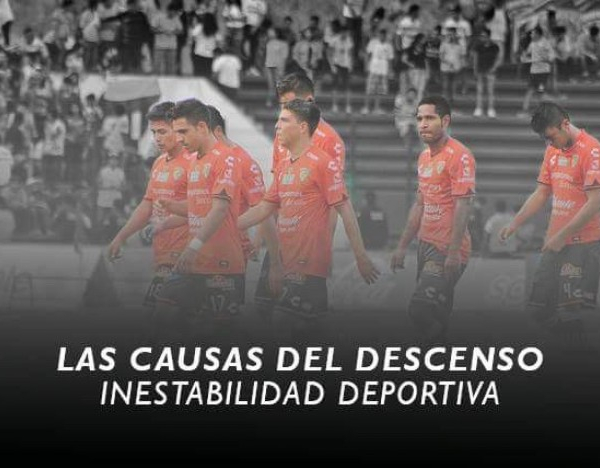 Causa del descenso: Inestabilidad deportiva en Jaguares de Chiapas