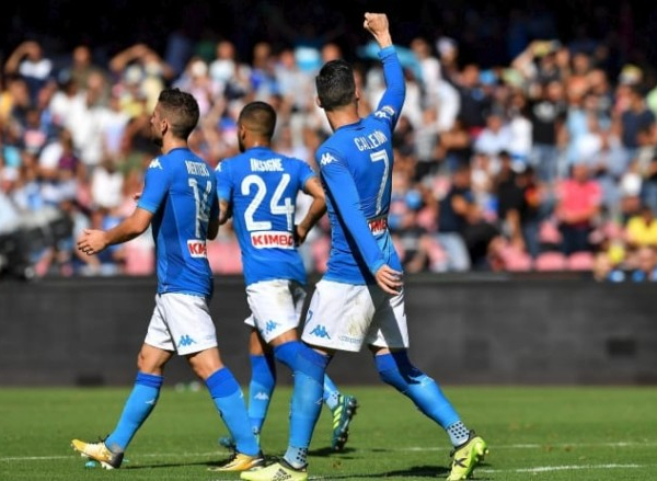 Serie A - Napoli straripante, Benevento travolto al San Paolo