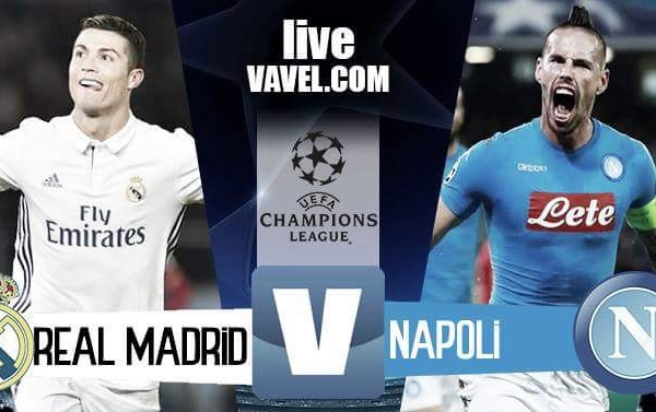 Risultato Real Madrid - Napoli in Champions League 2017 - Insigne, Benzema, Kross, Casemiro! (3-1)