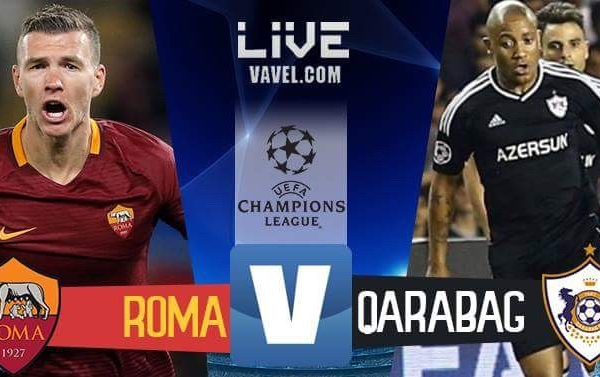 Risultato Roma - Qarabag in diretta, LIVE Champions League 2017/18 - Perotti! (1-0)