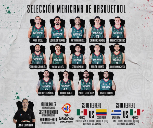 México anuncia su convocatoria para última ventana FIBA