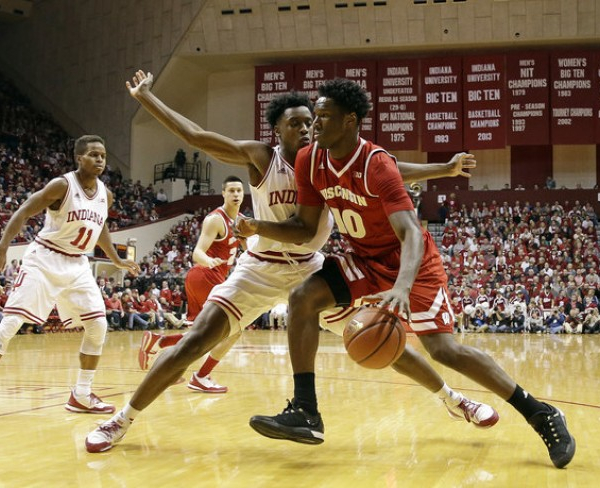 Indiana Hangs On At Home, Beats Wisconsin