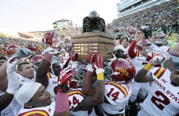 Iowa State Captures The Cy-Hawk Trophy On Last Second Field Goal