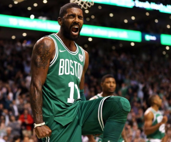 NBA - Boston trema, infortunio al ginocchio per Kyrie Irving
