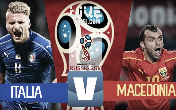 LIVE Italia - Macedonia, diretta qualificazioni Russia 2018 (1-1) - Bruttissima Italia, Chiellini e Trajkovski in gol