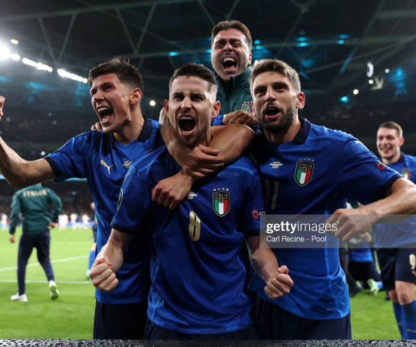 Italy 1(4)-(2)1 Spain: Jorginho scores winning penalty to send Italy to Euro 2020 final 