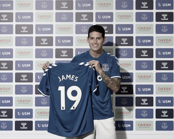 James Rodríguez llega al Everton de la Premier League