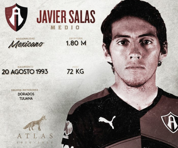 Javier Salas llega a Atlas