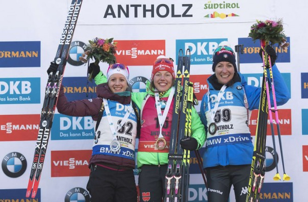 Biathlon, Anterselva - Individuale femminile: si impone Dahlmeier, splendida terza Alexia Runggaldier