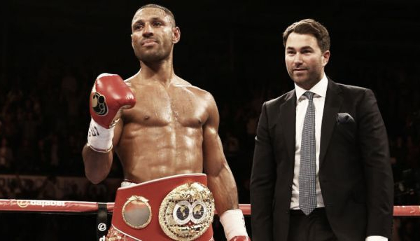 Kell Brook calls out Amir Khan after successfully defending welterweight title
