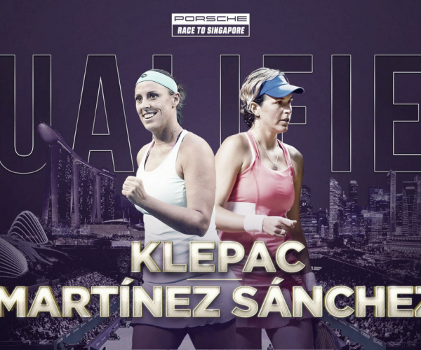 Andreja Klepac and Maria Jose Martinez Sanchez qualify for WTA Finals