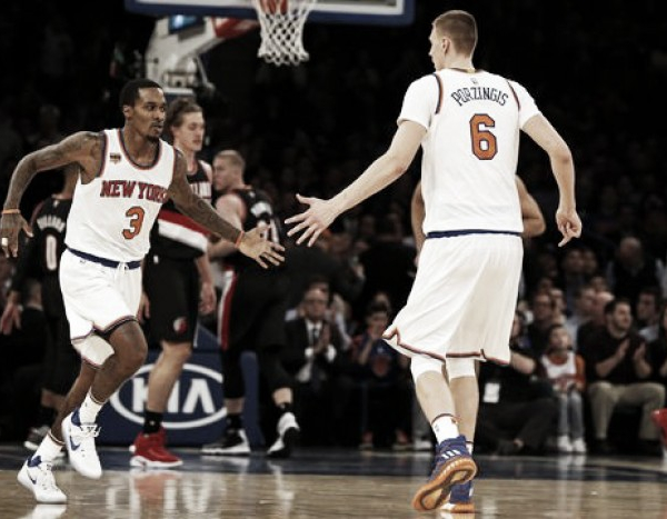 New York Knicks defeat Portland Trail Blazers 107-103, to win fifth straight game at home
