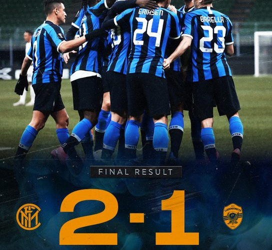 L'Inter controlla e batte 2-1 il Ludogorets e passa agli ottavi