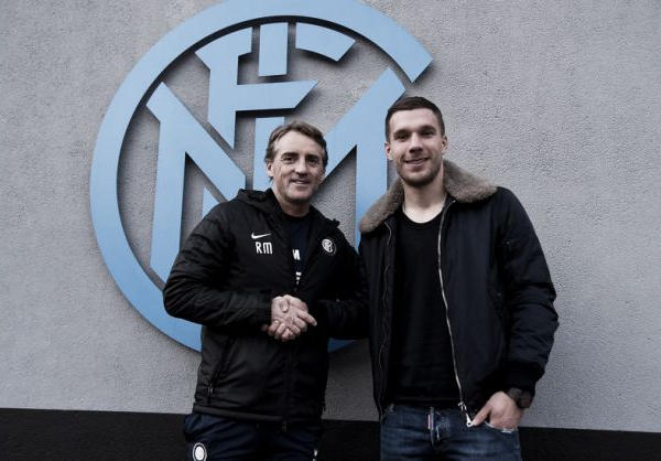 Lukas Podolski Nerazzurro pour les six prochains mois