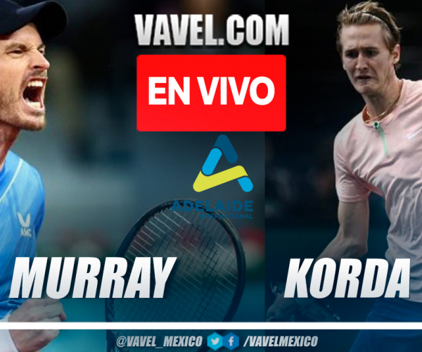Resumen y mejores momentos del Andy Murray 0-2 Sebastian Korda en ATP Adelaida