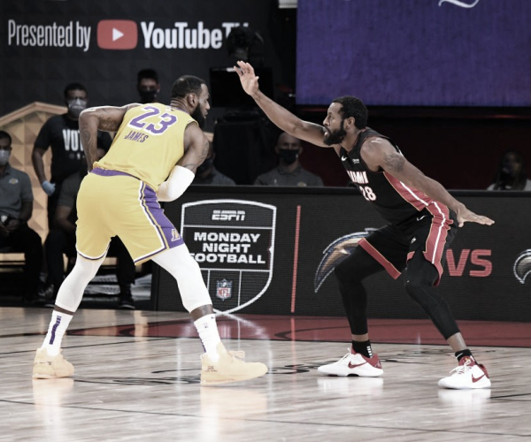 Com show de LeBron e Anthony Davis, Lakers vencem Heat e estão a um jogo do título