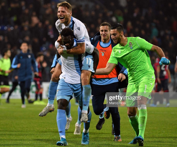 Cagliari 1-2 Lazio: Lazio score twice late into
injury time 
