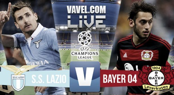 Live Lazio - Bayer Leverkusen, risultato preliminari Champions League 2015/2016  (1-0)