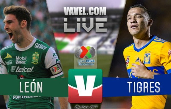 Tigres vs Club León en Liga MX 2017 (1-1) Global (2-2)