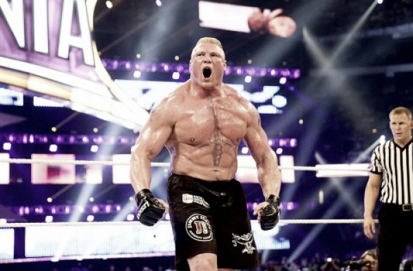 Who is rumored to face Brock Lesnar at WrestleMania 32?