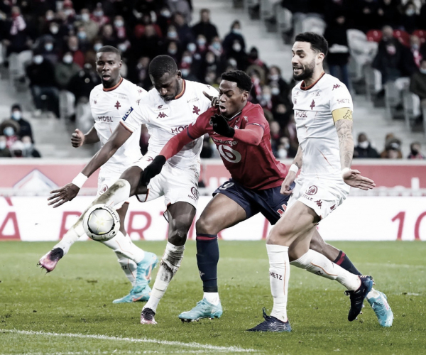Lille apenas empata com Metz e perde chance de entrar no G-5 da Ligue 1