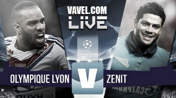 Live Lione - Zenit in Champions League 2015/16 (0-2)