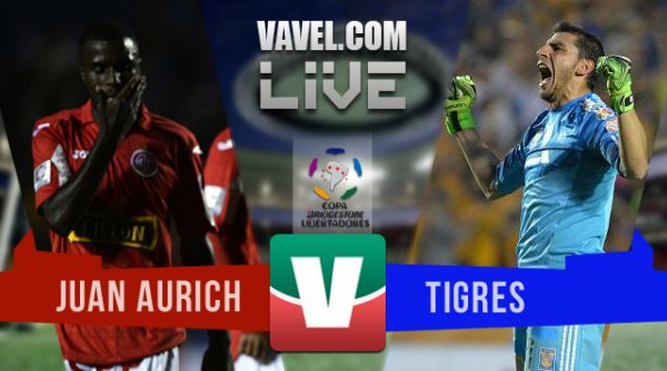 Resultado Juan Aurich - Tigres en Copa Libertadores 2015 (4-5)