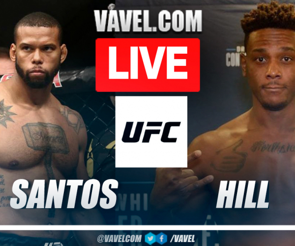 Summary and highlights of Thiago Santos vs Jamahal Hill in UFC Night