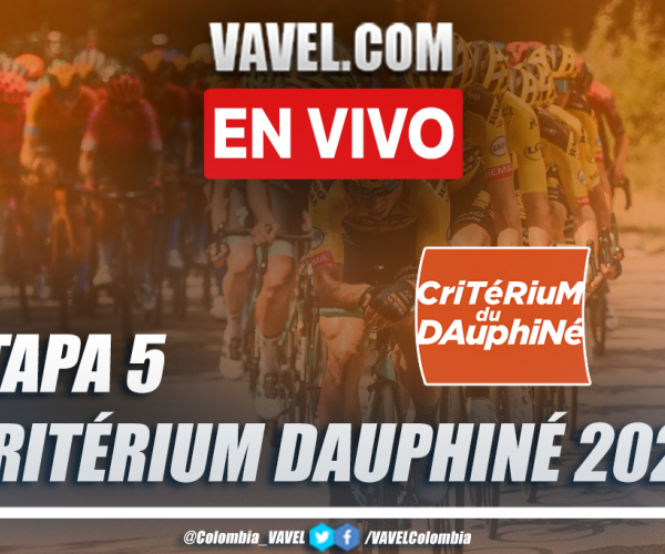 Resumen etapa 5 Criterium du Dauphiné 2021: Saint Chamond - Saint Vallier