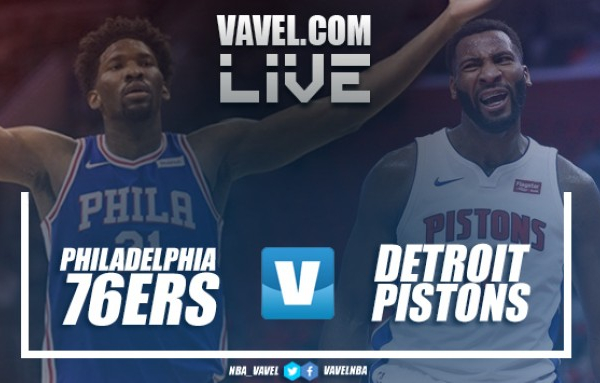 Resumen Philadelphia 76ers 108-103 Detroit Pistons  en NBA 2017/18