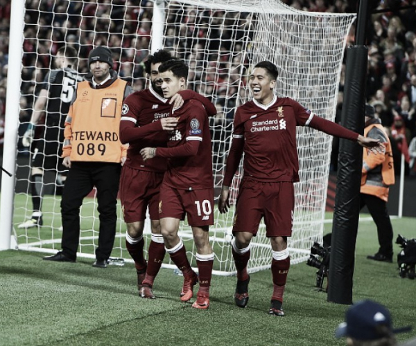 Coutinho brilha, Liverpool goleia Spartak e retorna às oitavas da Champions após nove temporadas