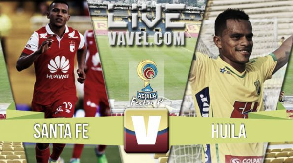 Resultado Santa Fe - Huila en Liga Águila 2015-II (2-1)