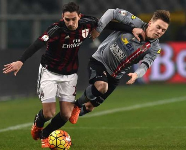 Milan - Alessandria in Coppa Italia 2015/16 (5-0): doppiette di Menez e Romagnoli, poi Balo