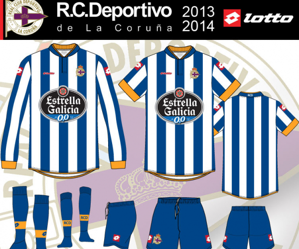 El Deportivo de la Coruña presenta las equipaciones para la próxima campaña