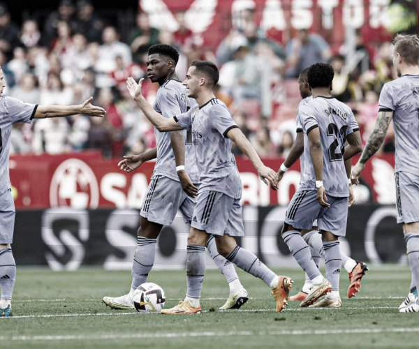 Com dois de Rodrygo, Real Madrid vence Sevilla de virada pela LaLiga