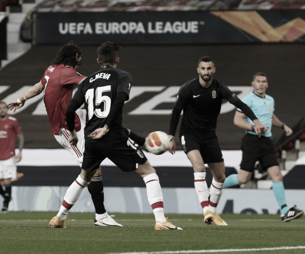 Manchester
United repete placar do jogo de ida, vence Granada e garante classificação às
semifinais da Europa League 