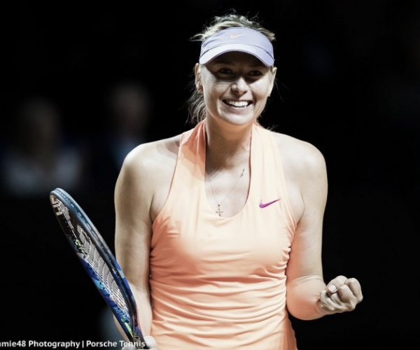 WTA Stuttgart: Sharapova survives late charge from Kontaveit to advance to semis