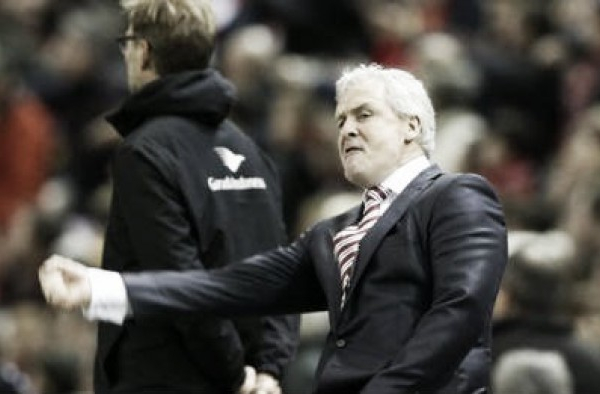 Mark Hughes says Stoke were the "better team" following Capital One Cup exit