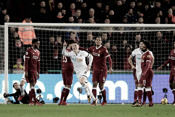 Premier League - Liverpool, che disastro! Klopp esce sconfitto dal match contro lo Swansea (1-0)
